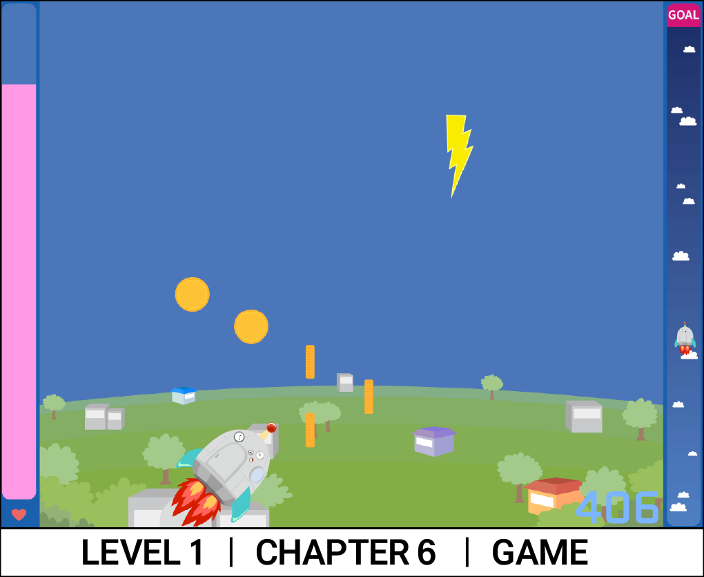 말랑말랑 코딩여행 Level 1 Chapter 6 예시 화면